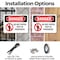 Signmission Do Not Enter Test In Progress Danger Sign, Plastic, 10in W x 7in L, 2PK OS-2PACK-DS-P-710-L-1149 - alternate 2